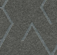 Flotex Triad planks 121001 embossed zinc