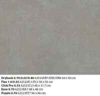 Allura Click Pro 62523CL5 grigio concrete