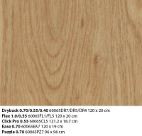 Allura Flex Wood 60065FL5 honey elegant oak Планка 120*20 см