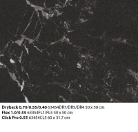 Allura Material 63454DR5 black marble (50x50 cm)