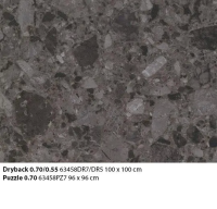 Allura Material 63458DR7 black marbled stone (100x100 cm)