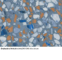 Allura Material 63492DR5 blue terrazzo (50x50 cm)