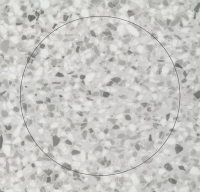 Allura Material 63586DR7 grey terrazzo circle (50x50 cm)