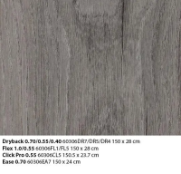 Allura Flex Wood 60306FL1 rustic anthracite oak Планка 150*28 см